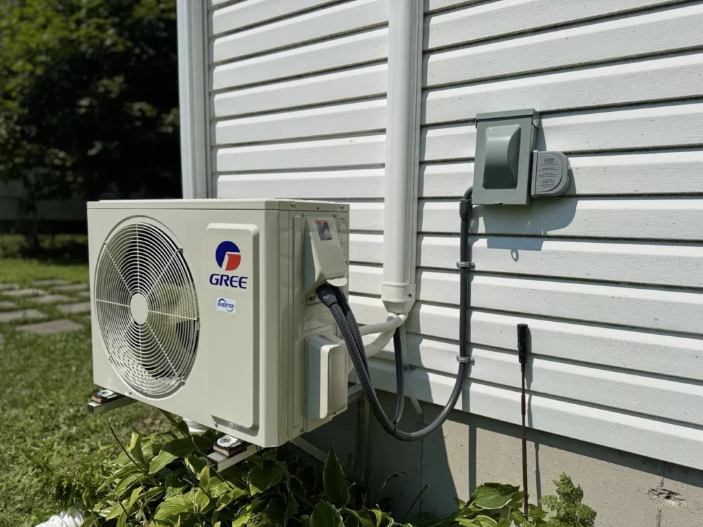 Gree ductless mini-split heat pump installed by DR Appliance in Nova Scotia